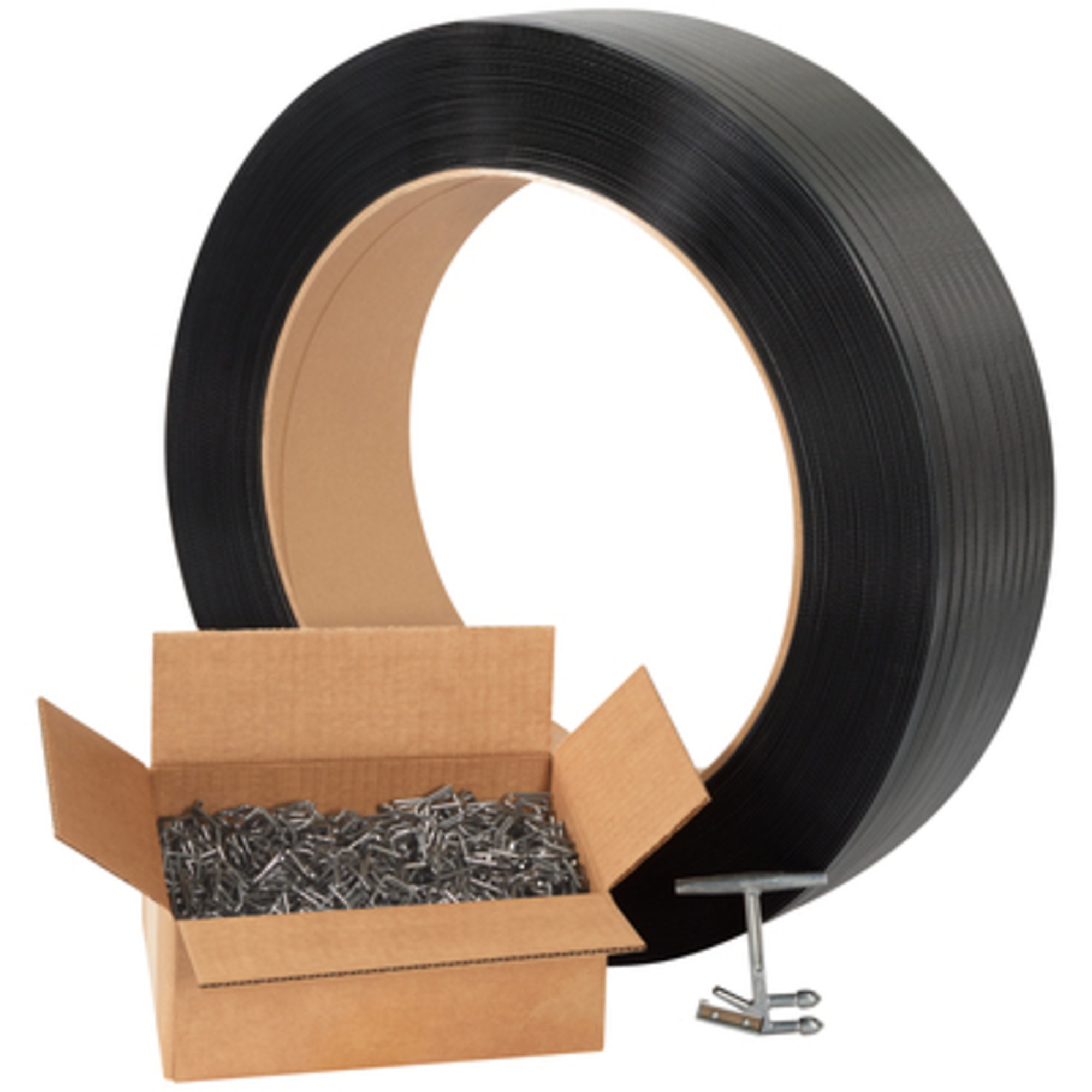 Jumbo General Purpose Poly Strapping Kit 1/CS, Material Polypropylene, Width 0.5 in, Model# PSJKIT